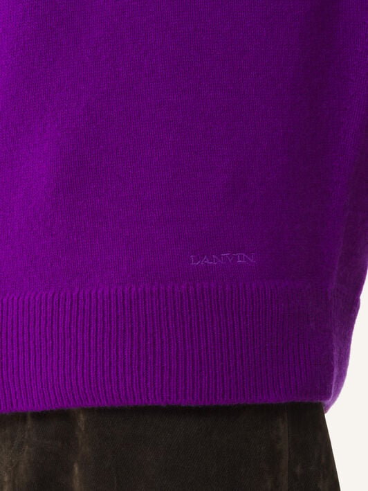 PULL COUPE DROITE EN CACHEMIRE Lanvin PULL COUPE DROITE EN CACHEMIRE Violet RMPO0008K119A26