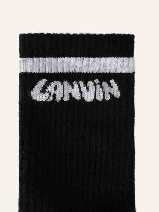 LANVIN COTTON SOCKS Lanvin LANVIN COTTON SOCKS Black AMSABSK2C2SIP26