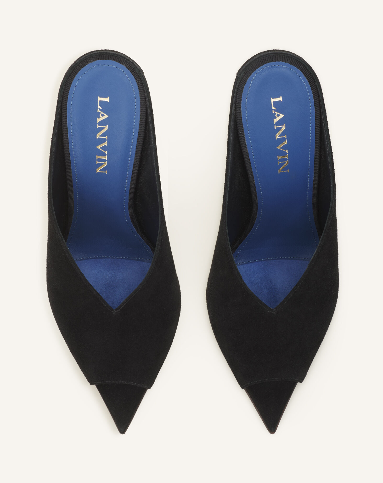 MULE MIDNIGHT STEP EN DAIM Lanvin MULE MIDNIGHT STEP EN DAIM Noir FWPUGA0DSUEDA26