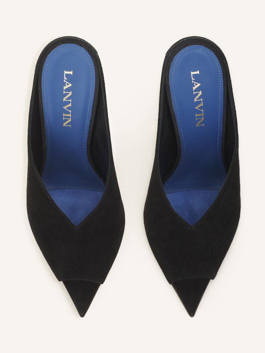 MULE MIDNIGHT STEP EN DAIM Lanvin MULE MIDNIGHT STEP EN DAIM Noir FWPUGA0DSUEDA26