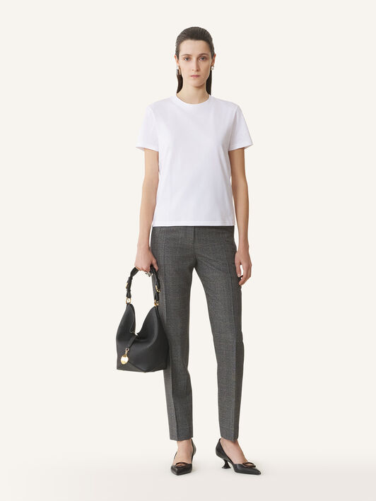 T-SHIRT DÉTAIL GROS GRAIN EN COTON Lanvin T-SHIRT DÉTAIL GROS GRAIN EN COTON Blanc Optique RWTS0024J040H25