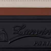 Lanvin PORTE-CARTES TRICOLORE EN CUIR Noir/Multicolore LWSLSLCHSMLEP26