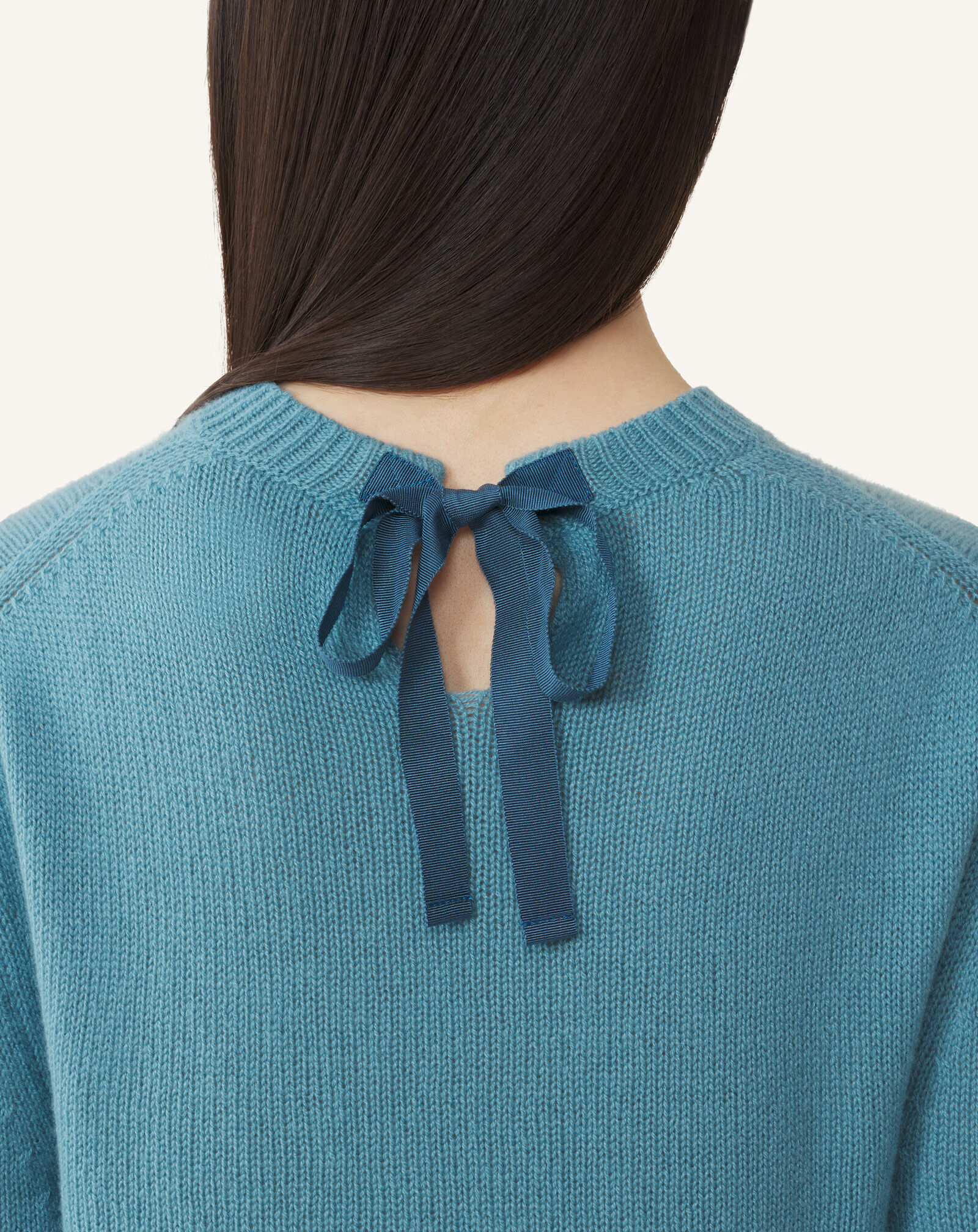Lanvin GROS-GRAIN KNOT DETAIL JUMPER Frost RWPO0016K113A26