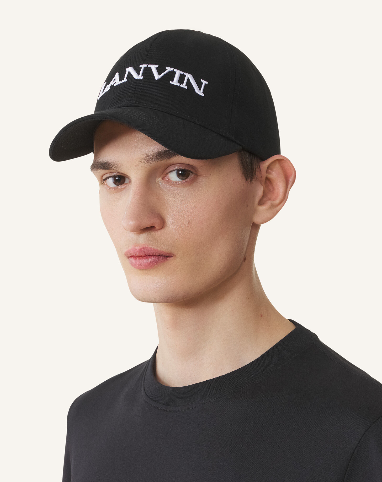 LANVIN COTTON CAP in Black | Lanvin®