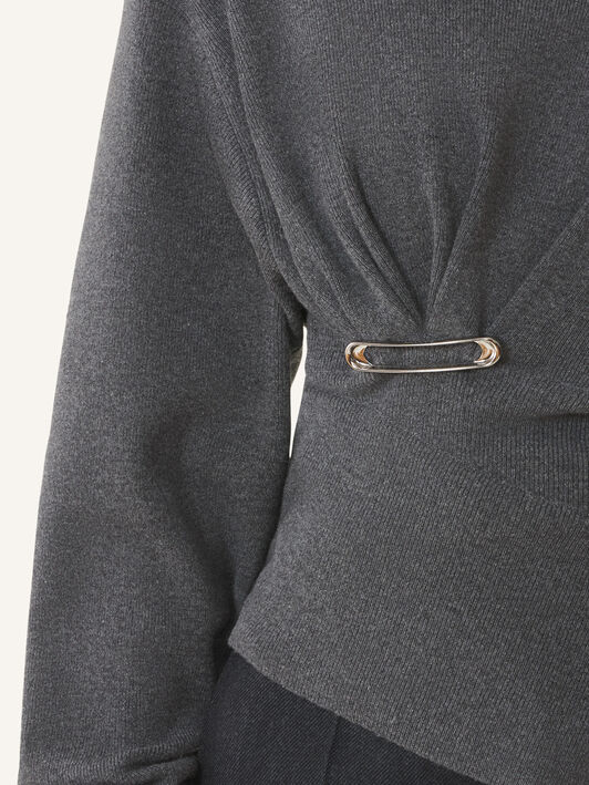 JERSÉY DE LANA Y CACHEMIRA Lanvin JERSÉY DE LANA Y CACHEMIRA Gris paloma RWPO0004K065H25