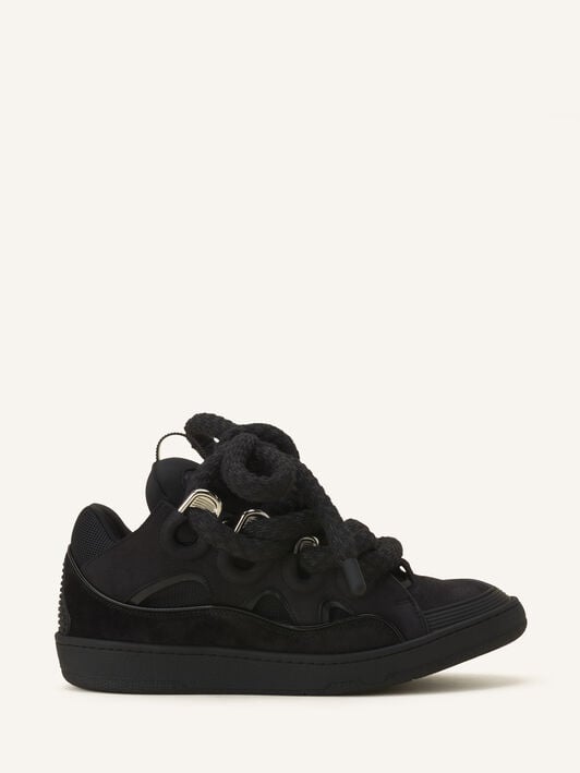SNEAKERS CURB EFFET SERPENT EN CUIR Lanvin SNEAKERS CURB EFFET SERPENT EN CUIR Noir FUSKDK12ECSKA26