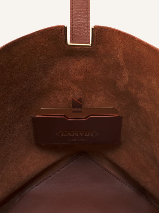 BORSA SECCHIELLO CATCH BY LANVIN IN PELLE A GRANA Lanvin BORSA SECCHIELLO CATCH BY LANVIN IN PELLE A GRANA Castagna LWBGLQMMGRCAH25