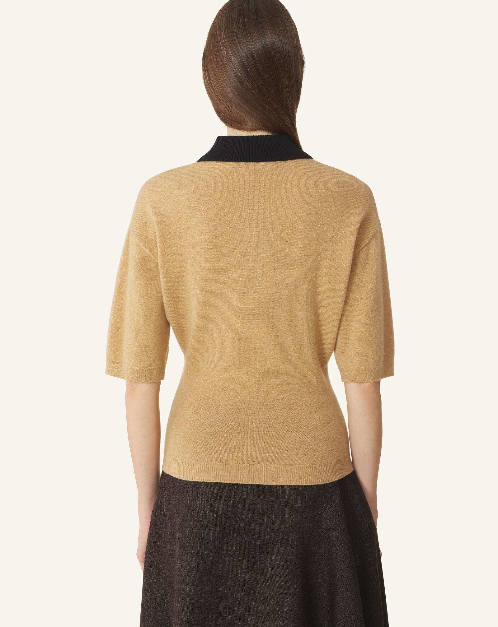CONTRAST COLLAR POLO Lanvin CONTRAST COLLAR POLO Cappuccino RWPO0053K113H26