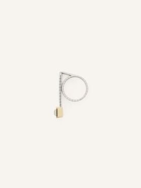 Lanvin LA BAGUE EN DIAMANT BY LANVIN Argent/Or AWCJFRI1LGDLH26