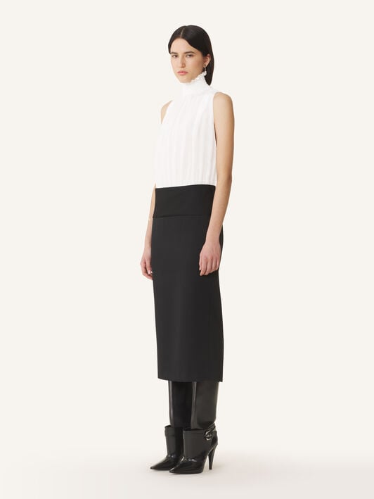 TROMPE L'ŒIL SLEEVELESS DRESS Lanvin TROMPE L'ŒIL SLEEVELESS DRESS Black RWDR00584885H26
