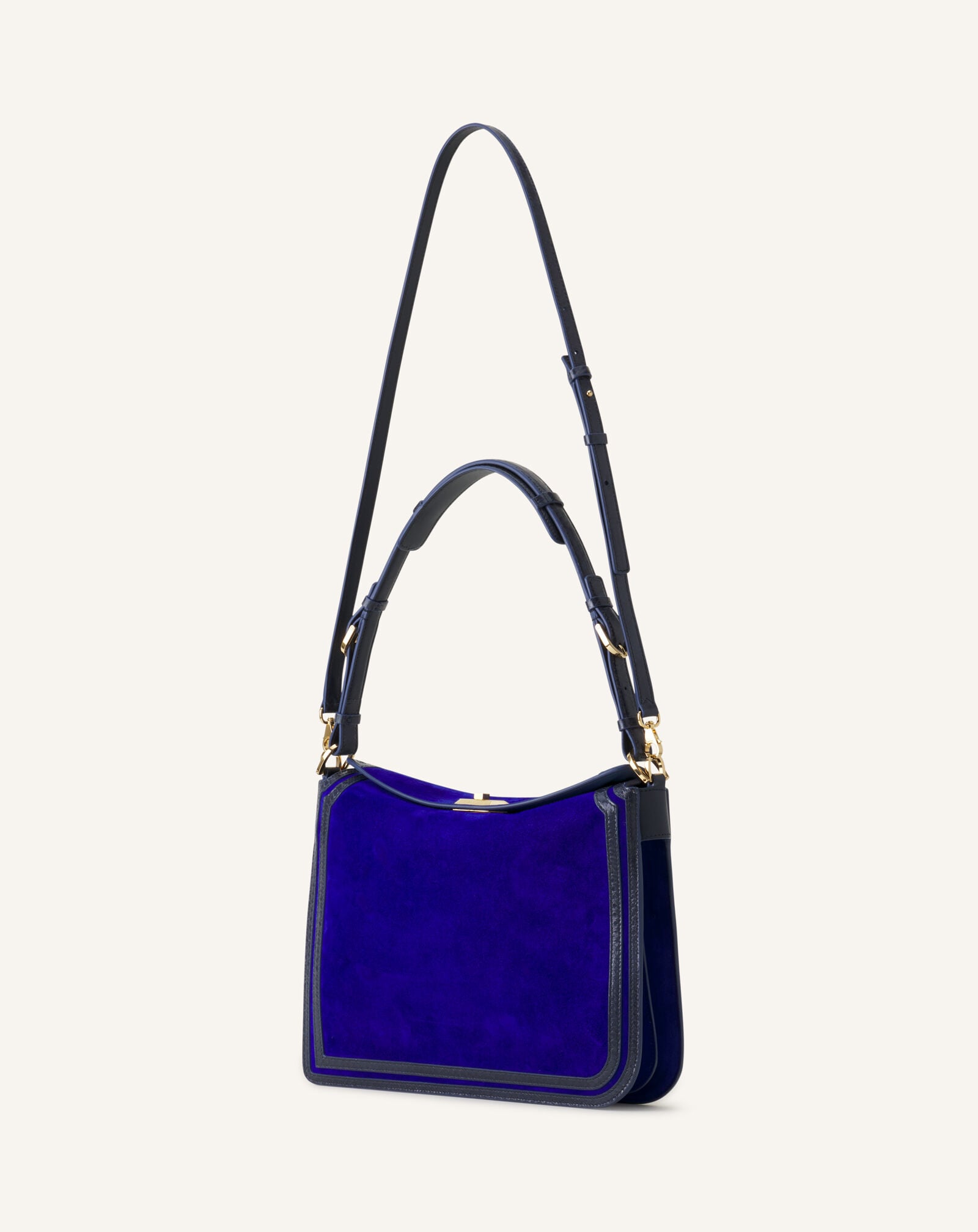 BORSA COMPAGNON IN CAMOSCIO Lanvin BORSA COMPAGNON IN CAMOSCIO Blu Elettrico/Blu Scuro LWBGLRMMNUAYP26