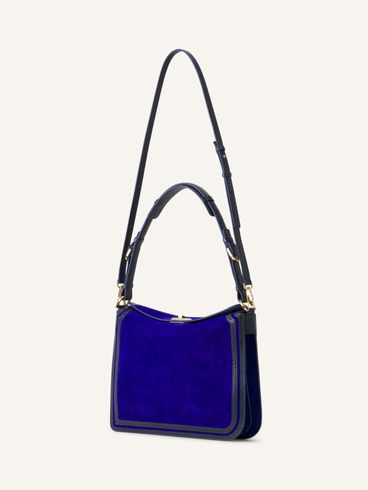 BORSA COMPAGNON IN CAMOSCIO Lanvin BORSA COMPAGNON IN CAMOSCIO Blu Elettrico/Blu Scuro LWBGLRMMNUAYP26