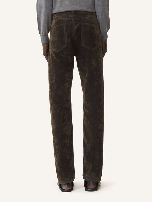 STRAIGHT-FIT DENIM TROUSERS Lanvin STRAIGHT-FIT DENIM TROUSERS Khaki RMTR03266453A26