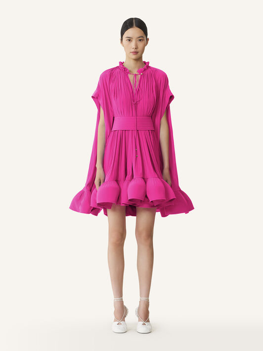 KURZES KLEID AUS CHARMEUSE Lanvin KURZES KLEID AUS CHARMEUSE Fuchsia RWDR209U4778H20