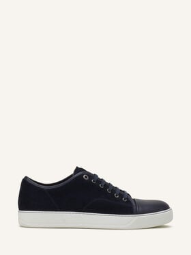 DBB1 SNEAKERS IN LEATHER AND SUEDE Lanvin DBB1 SNEAKERS IN LEATHER AND SUEDE Navy Blue FMSKDBB1ANAPP15
