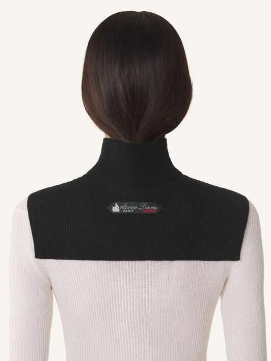 CUELLO LANVIN SIGNATURE DE CACHEMIRA Lanvin CUELLO LANVIN SIGNATURE DE CACHEMIRA Negro AMSAVCO43WSIH26