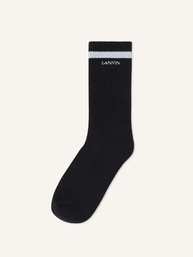 Lanvin CHAUSSETTES LANVIN EN COTON Noir AMSABSK21CUNA26