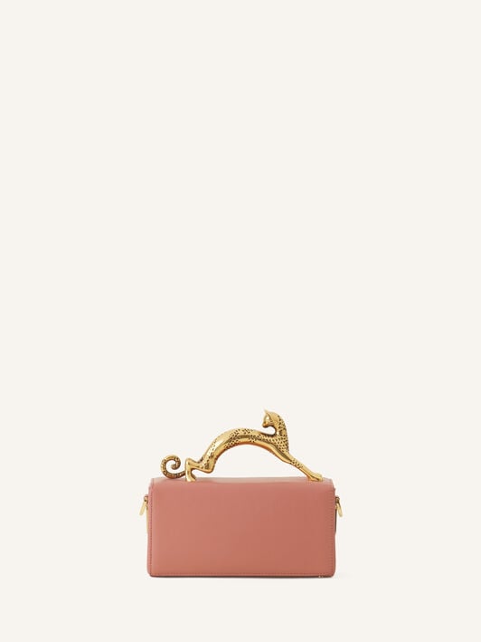 SAC NANO PENCIL CAT EN CUIR Lanvin SAC NANO PENCIL CAT EN CUIR Rose foncé LWBGBR03TOPSE23