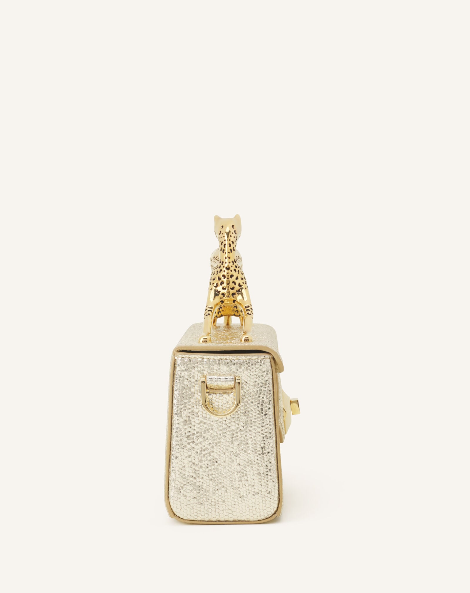 PENCIL CAT NANO BAG IN CRACKLED METALLIC LEATHER Lanvin PENCIL CAT NANO BAG IN CRACKLED METALLIC LEATHER Gold LWBGBR04MCCAA26