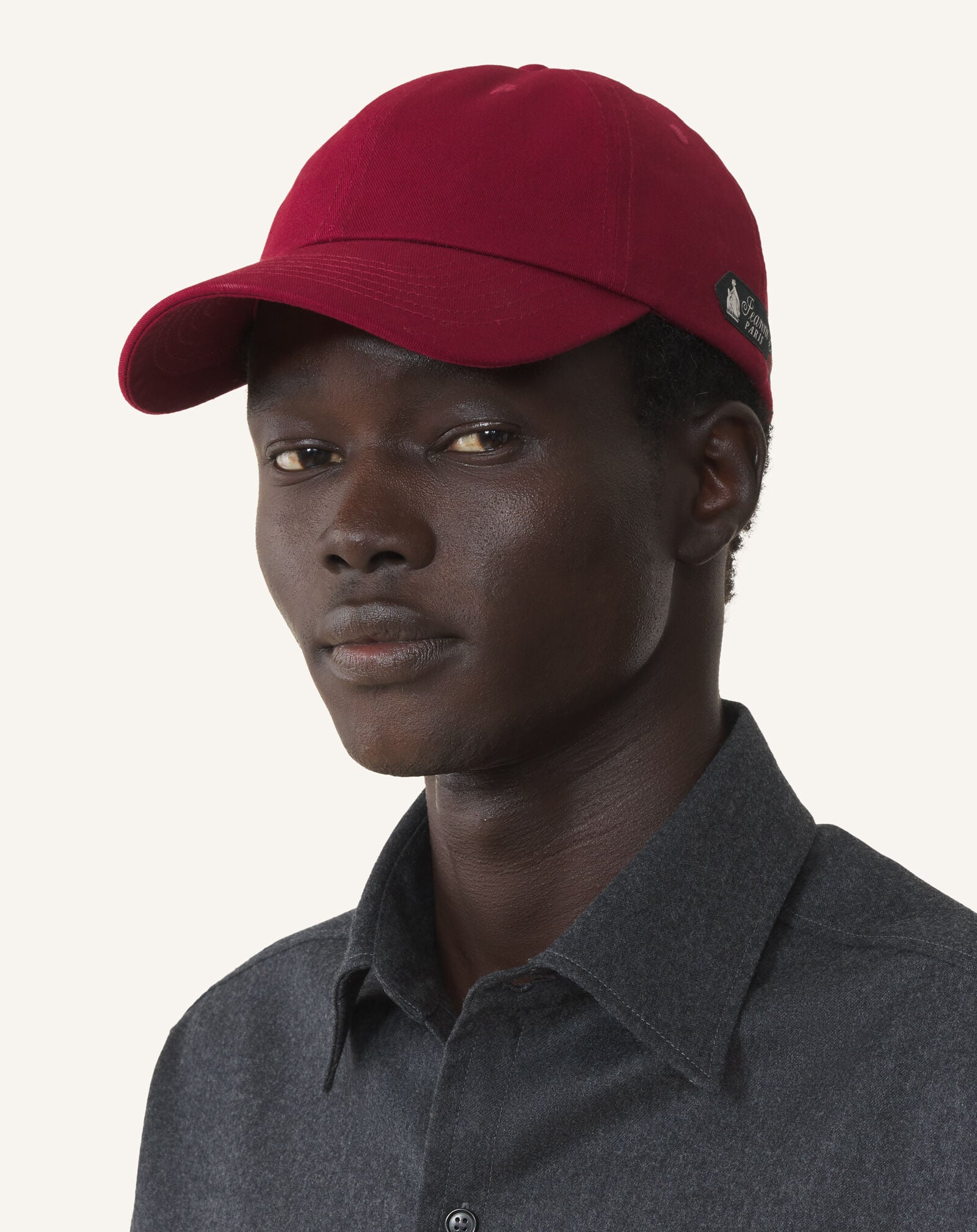 CAP LANVIN SIGNATURE AUS BAUMWOLLE Lanvin CAP LANVIN SIGNATURE AUS BAUMWOLLE Rubinrot AMHAWCA1C2ETP26