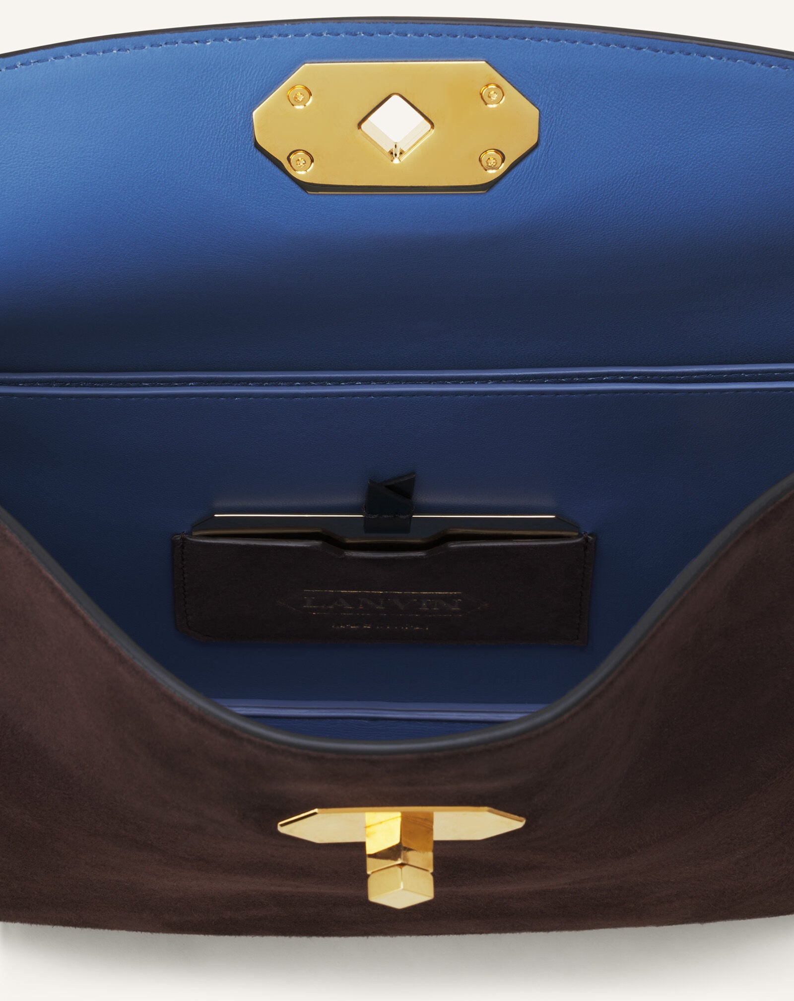 COMPAGNON BAG IN SUEDE Lanvin COMPAGNON BAG IN SUEDE Dark Mocha LWBGLRMMNUCAH25