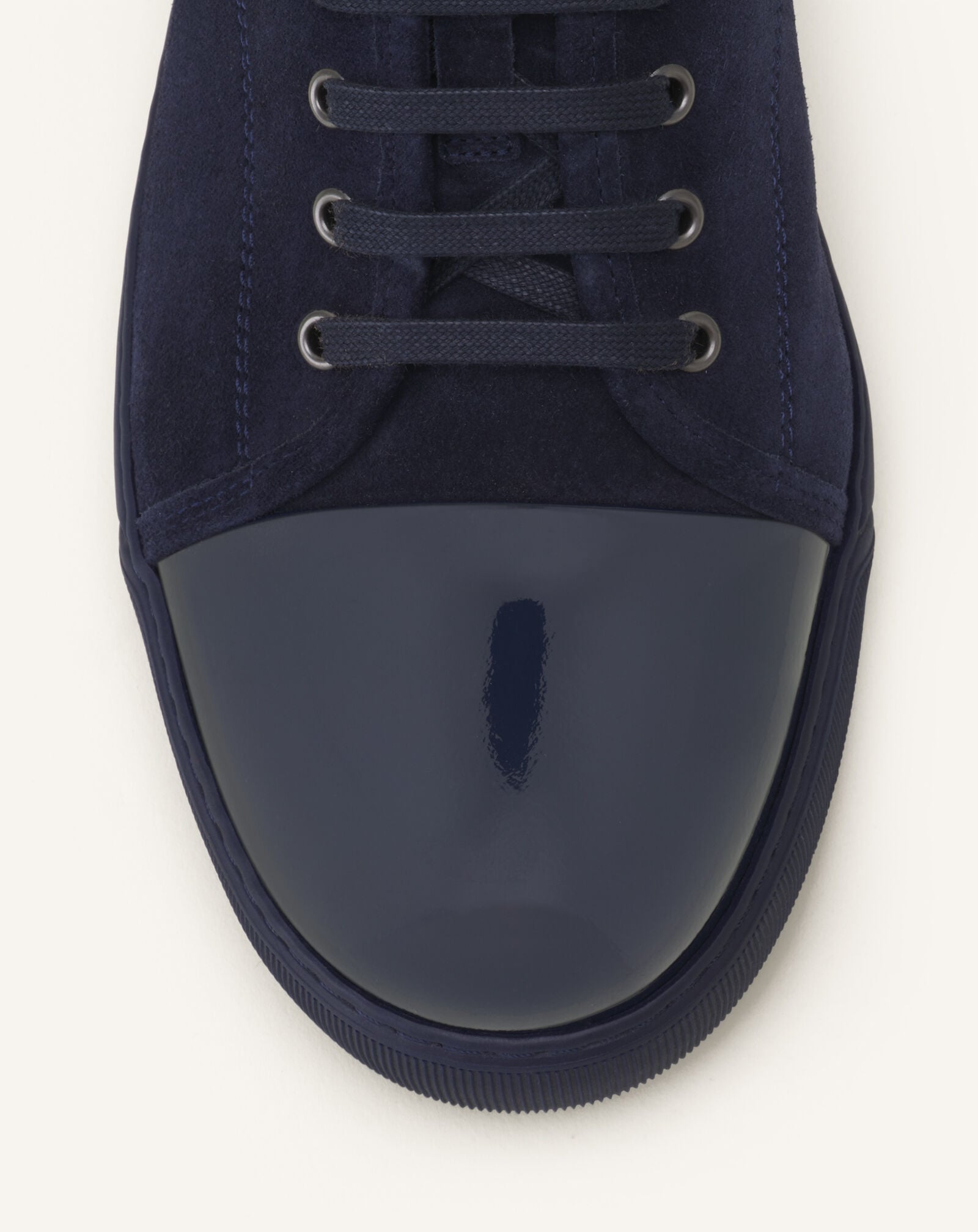 SNEAKERS DBB1 EN SUEDE ET CUIR VERNIS Lanvin SNEAKERS DBB1 EN SUEDE ET CUIR VERNIS Bleu Marine/Bleu Marine FMSKDBB1VBALP15