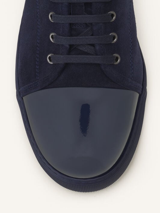 SNEAKERS DBB1 EN SUEDE ET CUIR VERNIS Lanvin SNEAKERS DBB1 EN SUEDE ET CUIR VERNIS Bleu Marine/Bleu Marine FMSKDBB1VBALP15