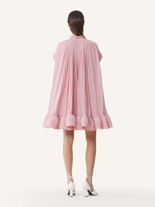 KURZES KLEID AUS CHARMEUSE Lanvin KURZES KLEID AUS CHARMEUSE Rosa RWDR209U4778H20