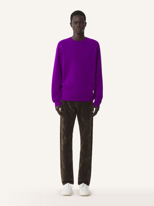 PULL COUPE DROITE EN CACHEMIRE Lanvin PULL COUPE DROITE EN CACHEMIRE Violet RMPO0008K119A26