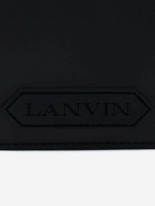 PORTEFEUILLE LANVIN SIGNATURE EN CUIR Lanvin PORTEFEUILLE LANVIN SIGNATURE EN CUIR Noir LMSLSWB3TOPSP24