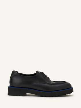 DERBY SHOES IN SOFT LEATHER Lanvin DERBY SHOES IN SOFT LEATHER Black/Blue FMSHGY00VITEA26