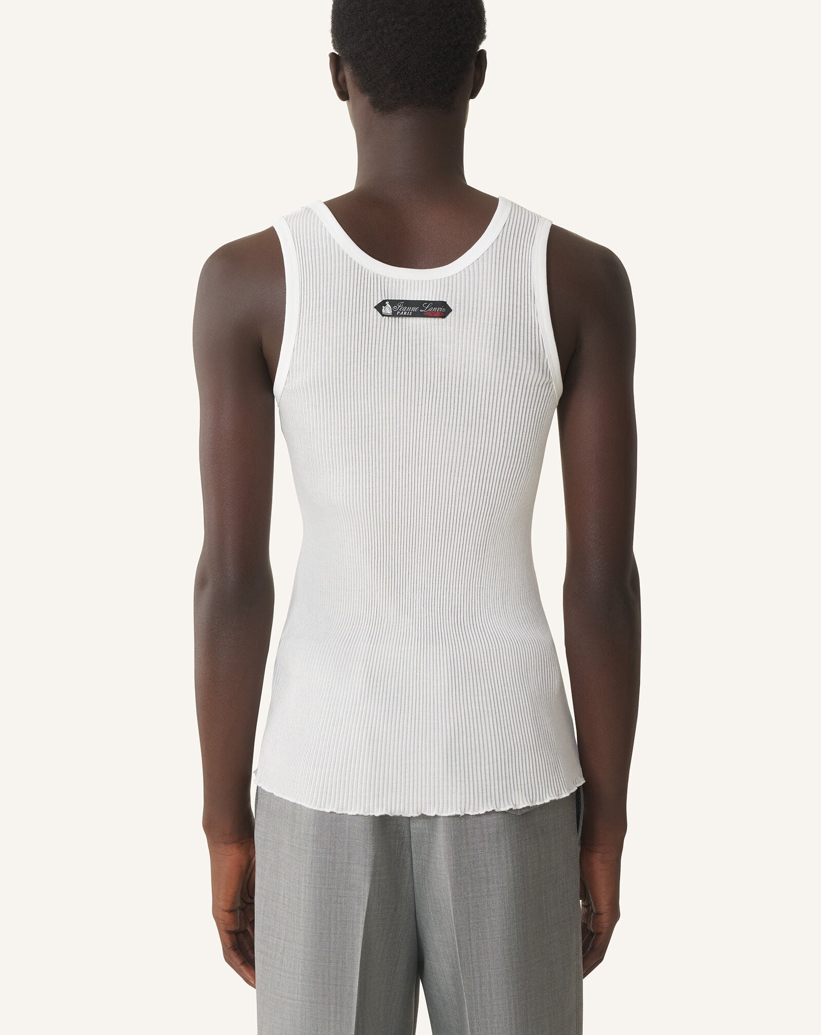 DÉBARDEUR EN JERSEY PLISSÉ Lanvin DÉBARDEUR EN JERSEY PLISSÉ Blanc RMTS0132J049P26