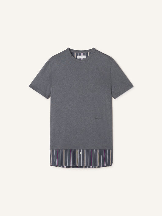 Lanvin SHIRT DETAIL T-SHIRT Charcoal RMTS0412J060A26