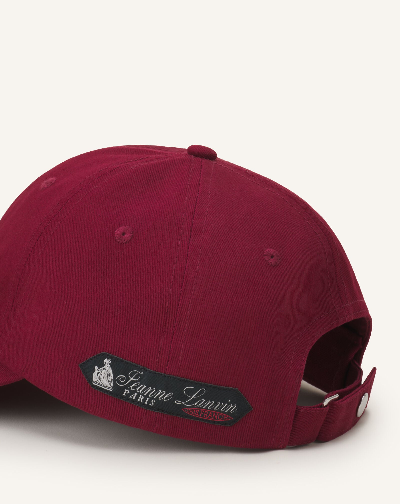 CAP LANVIN SIGNATURE AUS BAUMWOLLE Lanvin CAP LANVIN SIGNATURE AUS BAUMWOLLE Rubinrot AMHAWCA1C2ETP26