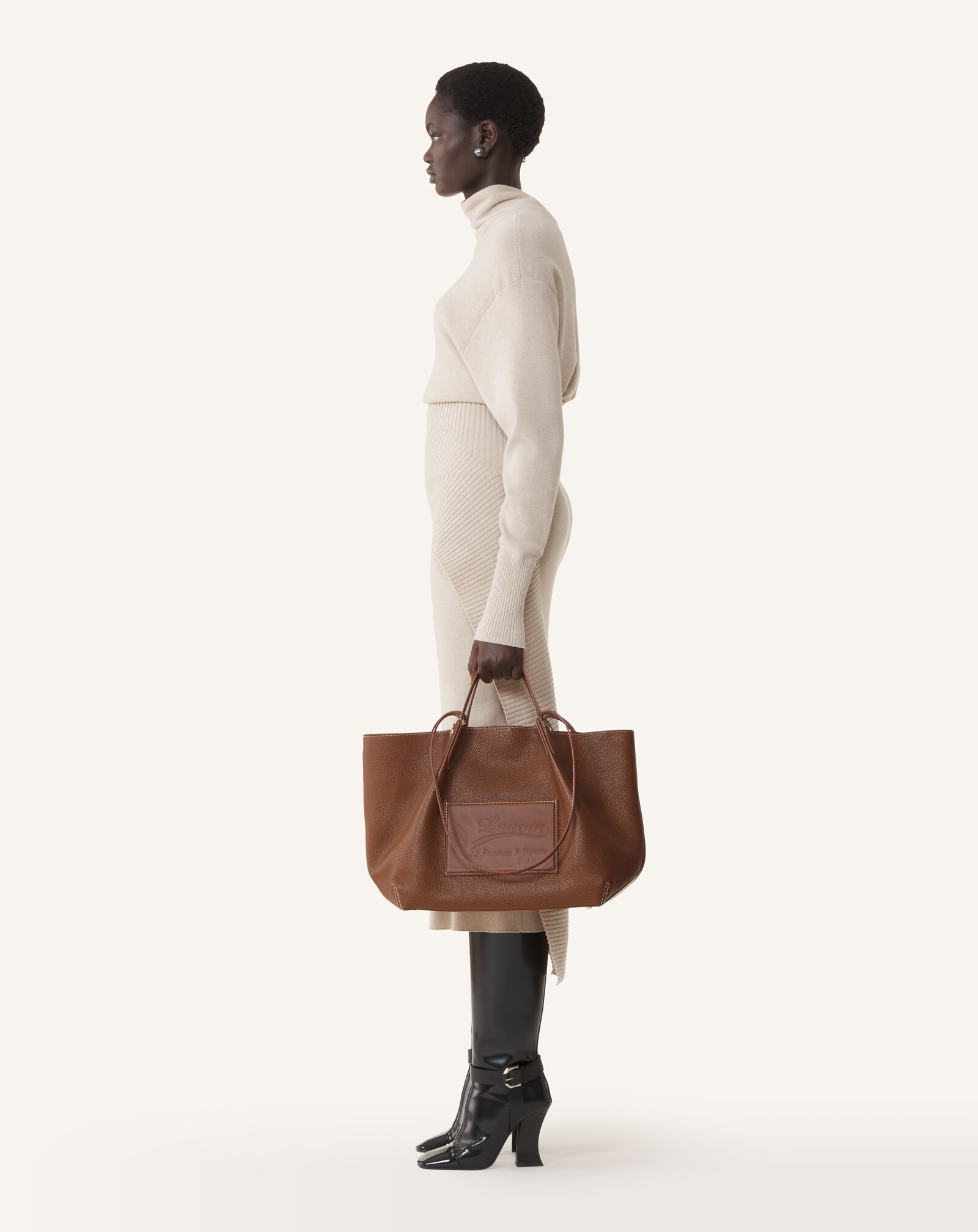 SAC CABAS CATCH BY LANVIN Lanvin SAC CABAS CATCH BY LANVIN Châtaigne LWBGTTMMGRCAA26