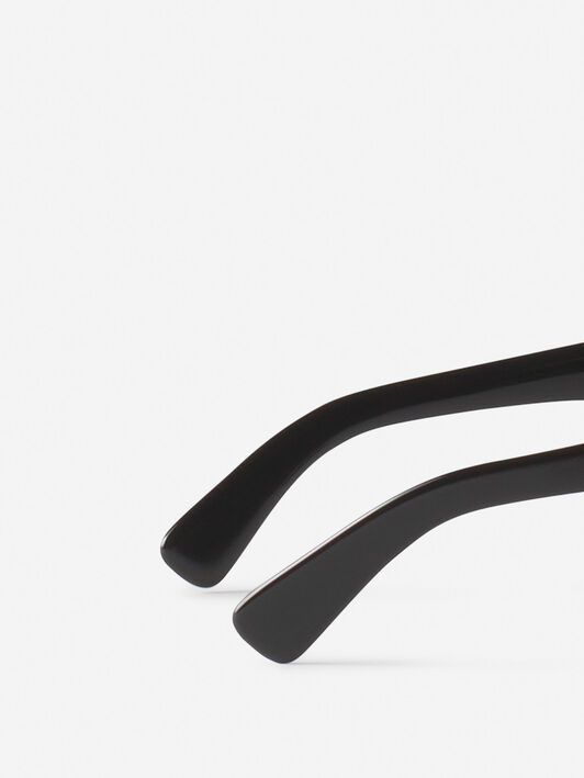 Lanvin LUNETTES MAXI RECTANGLE LANVIN SIGNATURE Black AWEYSIGN676SP25