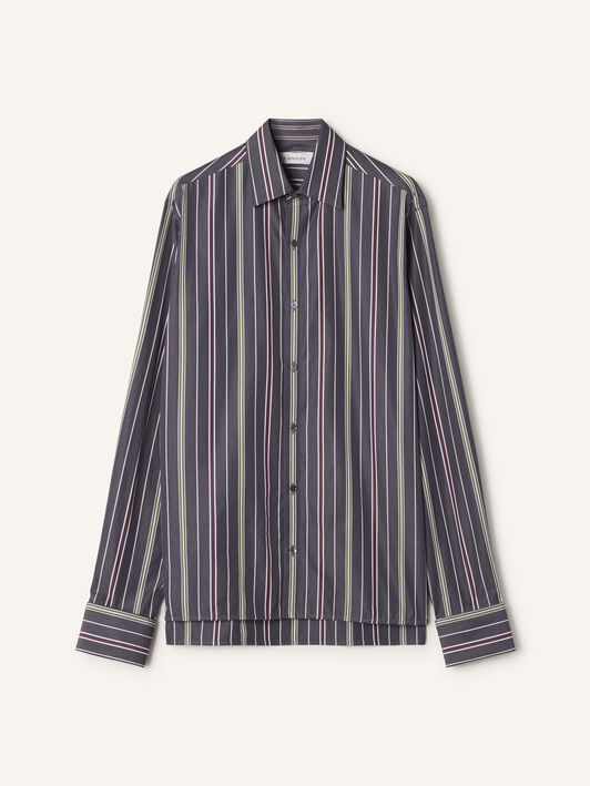 STRIPED SHIRT Lanvin STRIPED SHIRT Charcoal/Sauge RMSI01076396A26
