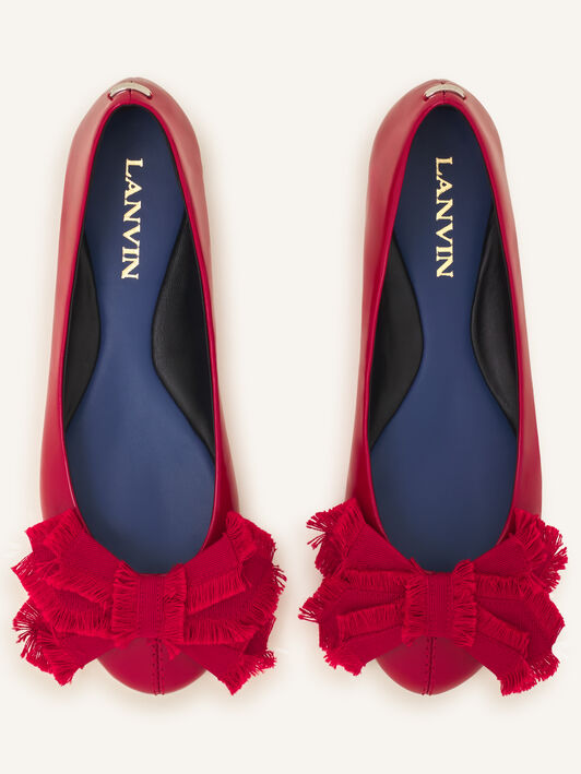 Lanvin LA BALLERINE NOEUD EN VERNIS Rouge FWBAMB0GVEGGH26