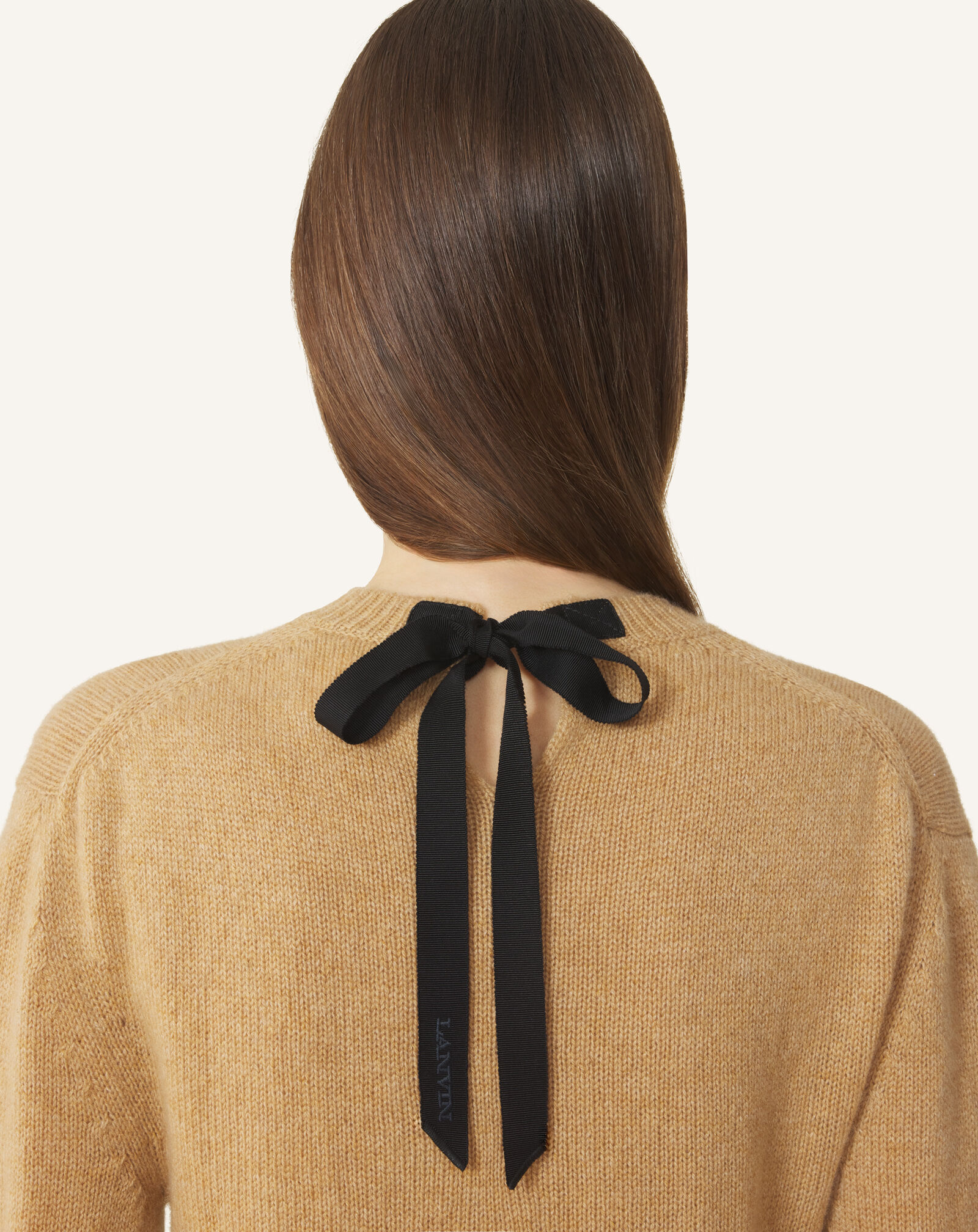 Lanvin GROS-GRAIN KNOT DETAIL JUMPER Cappuccino RWPO0016K113A26