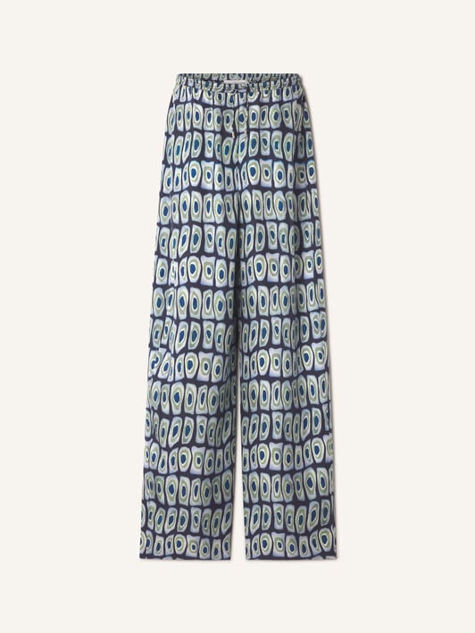 PRINTED LOOSE FIT TROUSERS Lanvin PRINTED LOOSE FIT TROUSERS Haze/Sage RWTR00356426A26