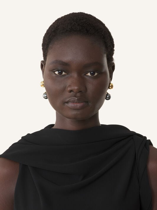 BOUCLES D'OREILLE LES PERLES BY LANVIN Lanvin BOUCLES D'OREILLE LES PERLES BY LANVIN Or AWCJFBO4LGPCA26