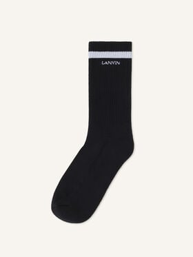 LANVIN SOCKS IN COTTON Lanvin LANVIN SOCKS IN COTTON Black AMSABSK21CUNA26