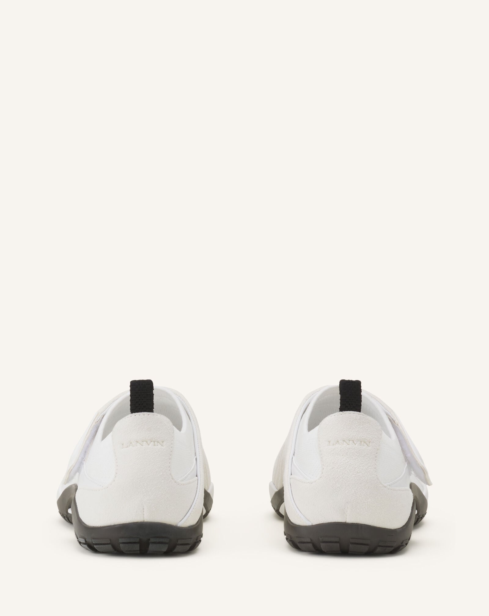 SNEAKERS LNV1 EN MAILLE ET DAIM Lanvin SNEAKERS LNV1 EN MAILLE ET DAIM Blanc/Noir FUSKDK0IKNSUE26
