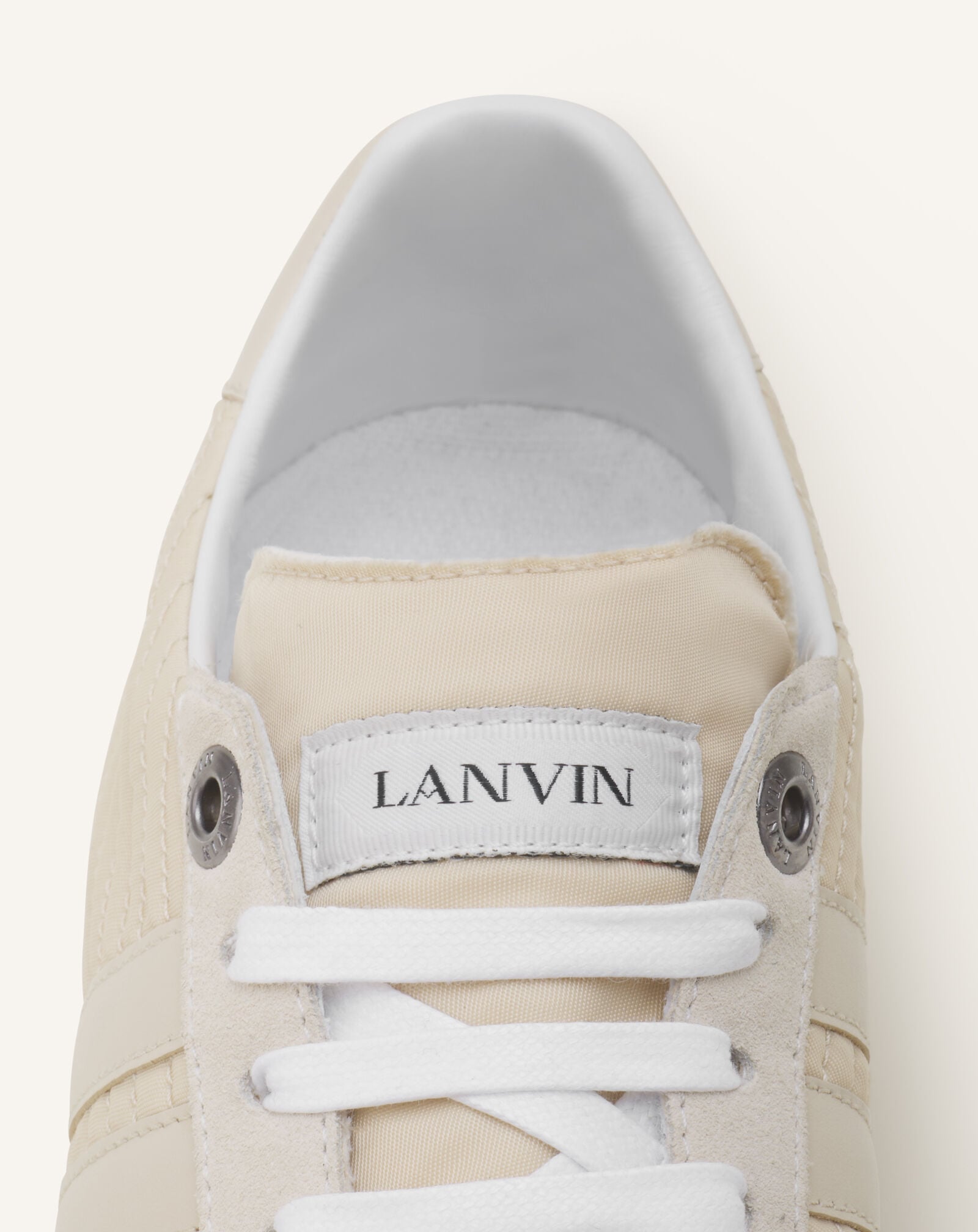 Lanvin SNEAKERS GLEN 2.0 EN NYLON Écru/Beige FUSKZL01NYSQA26