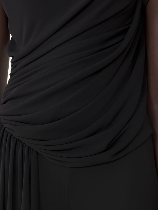 FLUID DRAPED JUMPSUIT Lanvin FLUID DRAPED JUMPSUIT Black RWJS00016392A26