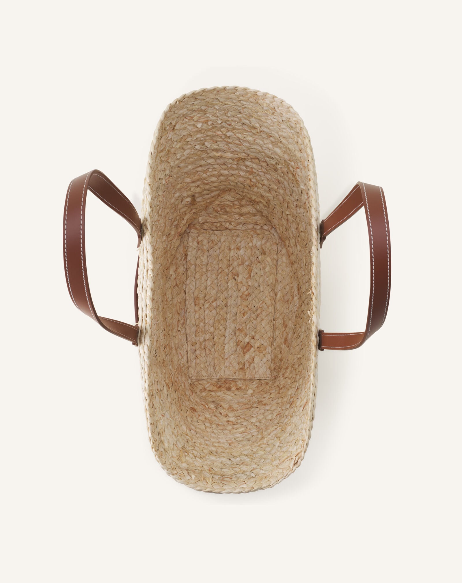 BORSA A CESTINO MEDIA CATCH BY LANVIN Lanvin BORSA A CESTINO MEDIA CATCH BY LANVIN Ecru/Cognac LWBGLPAMMACAP26
