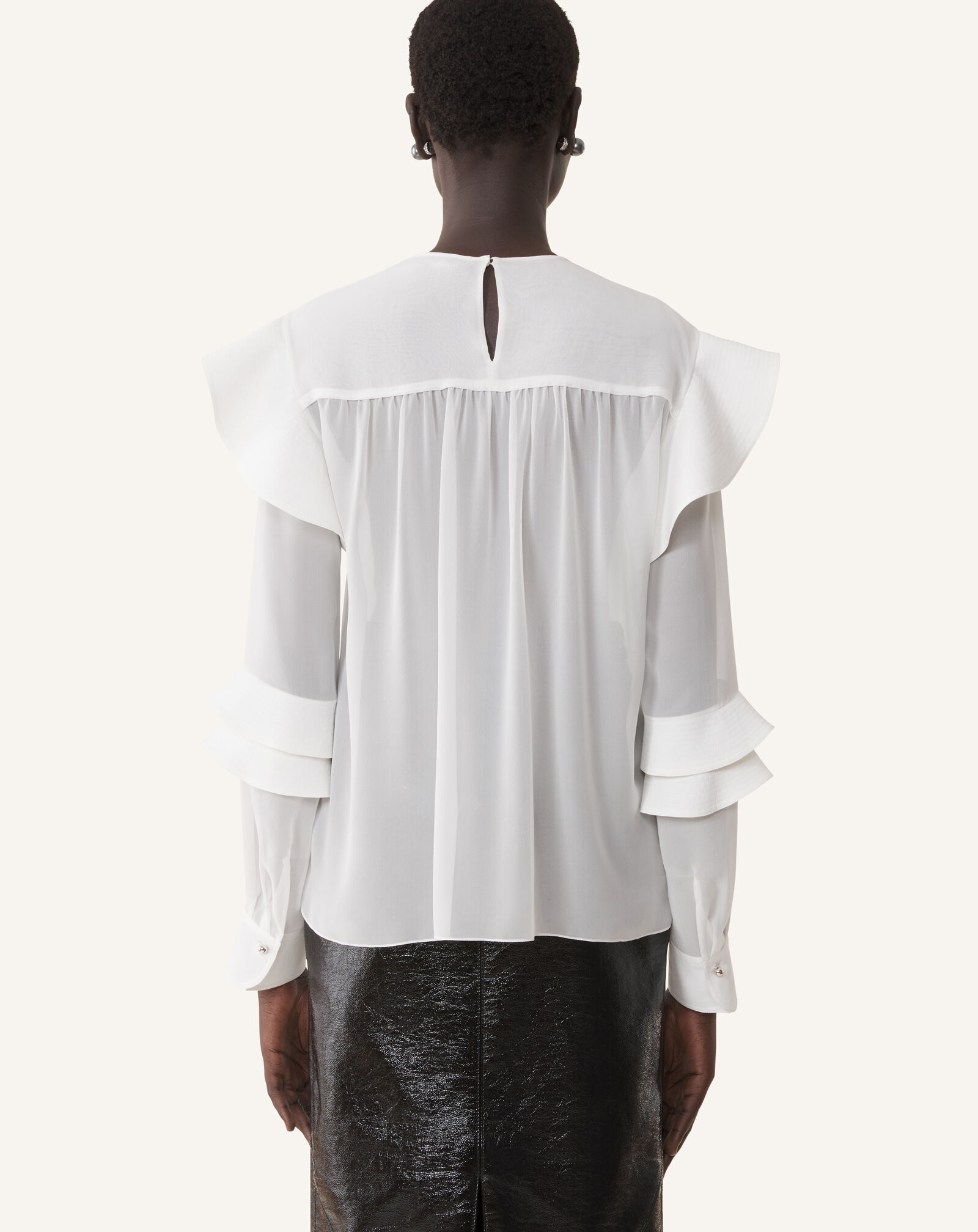 RUFFLES BLOUSE Lanvin RUFFLES BLOUSE Off White RWTO00056259A26