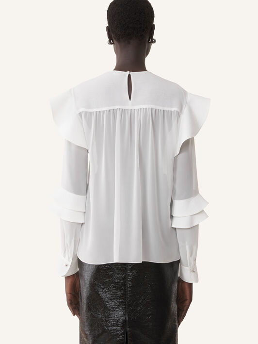 RUFFLES BLOUSE Lanvin RUFFLES BLOUSE Off White RWTO00056259A26