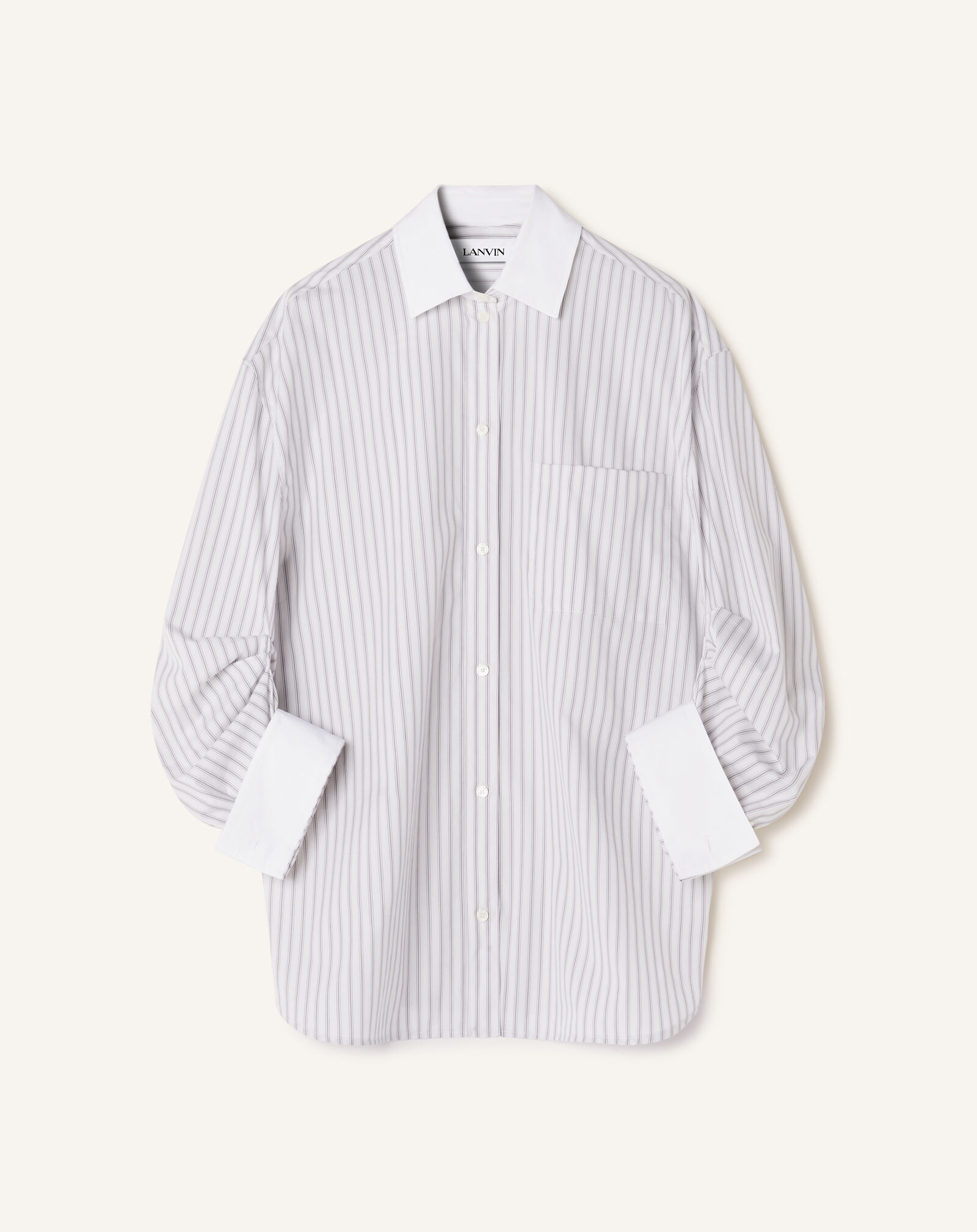 Lanvin GATHERED SLEEVES SHIRT White/Grey RWTO00566480H26