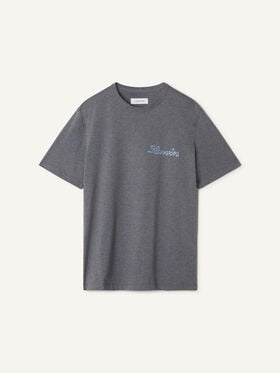 Lanvin T-SHIRT PETIT RUBAN LANVIN EN COTON Charbon RMTS0012J323A26